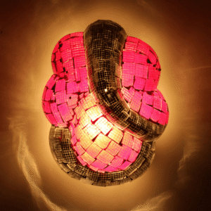 Ambika Home Multicolor Ganesh Ji Wall Mounted Lamp for Home, Living Room & Entrance LED Decorative Light