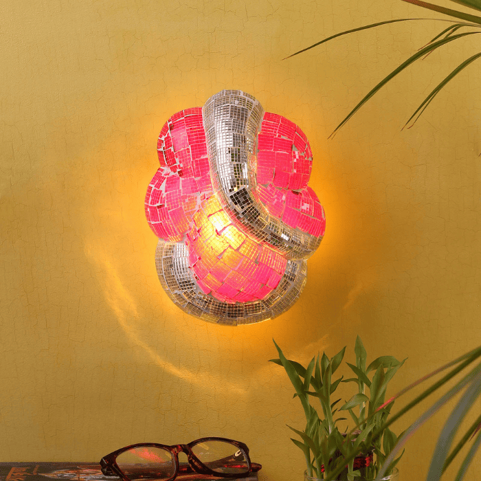 Ambika Home Multicolor Ganesh Ji Wall Mounted Lamp for Home, Living Room & Entrance LED Decorative Light - Image 3