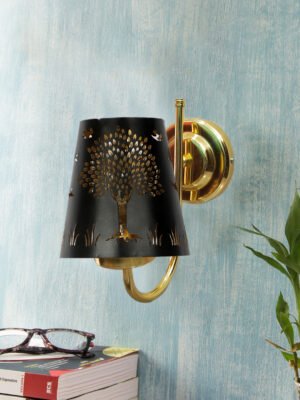Ambika Home Tree wall shade with Gold Wall Mounted Lamp | Modern Decorative Wall Lamp for Living Room, Bedroom & Hallway