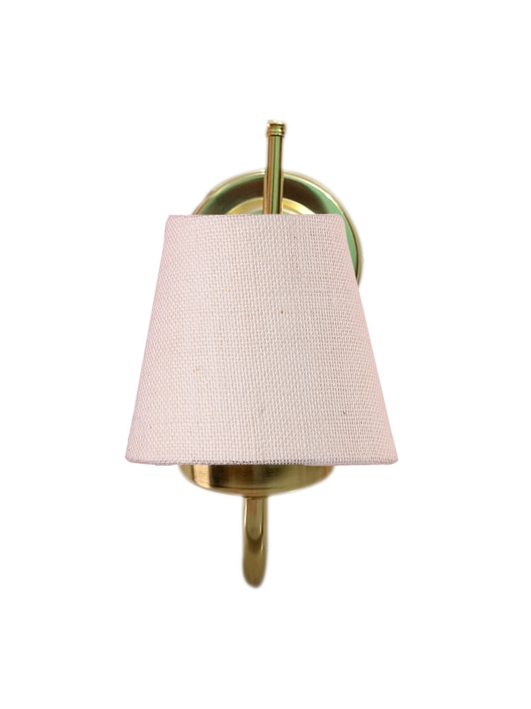 Ambika Home White Jute wall mounted Gold Lamp | Modern Decorative Wall Lamp for Living Room, Bedroom & Hallway - Image 4
