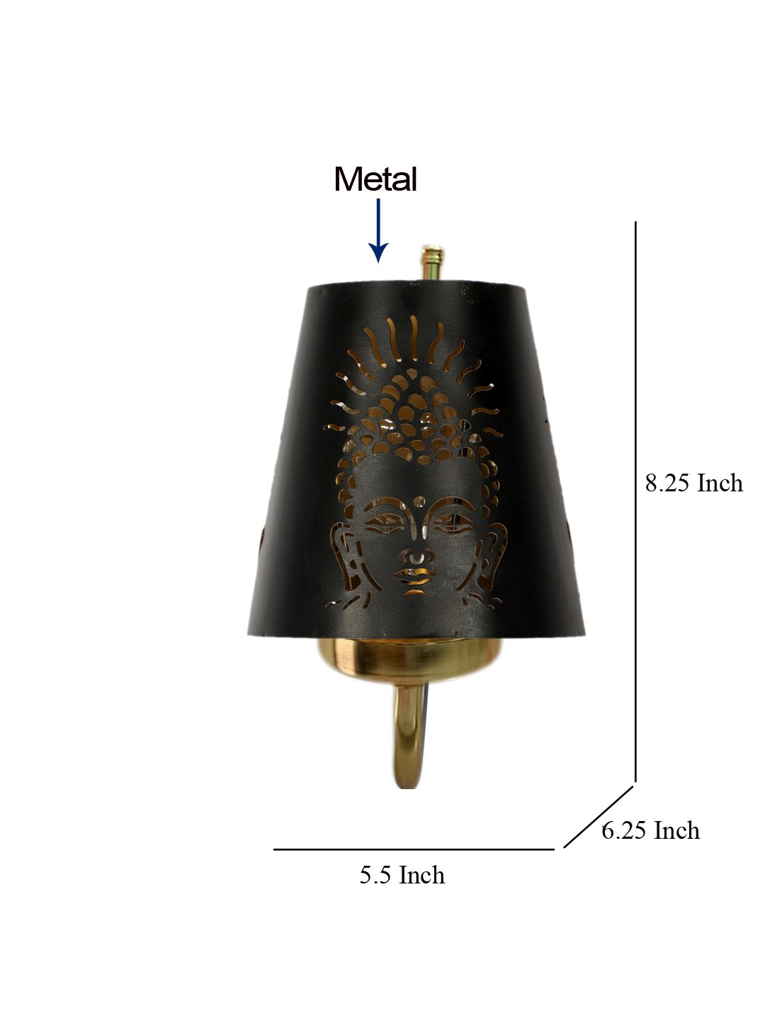Ambika Home Buddha Ji wall shade with Gold Wall Mounted Lamp | Modern Decorative Wall Lamp for Living Room, Bedroom & Hallway - Image 4