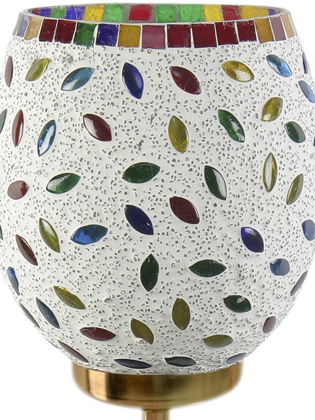 Ambika Home Multicolor Mosiac Glass wall mounted Gold Lamp | Modern Decorative Wall Lamp for Living Room, Bedroom & Hallway - Image 5