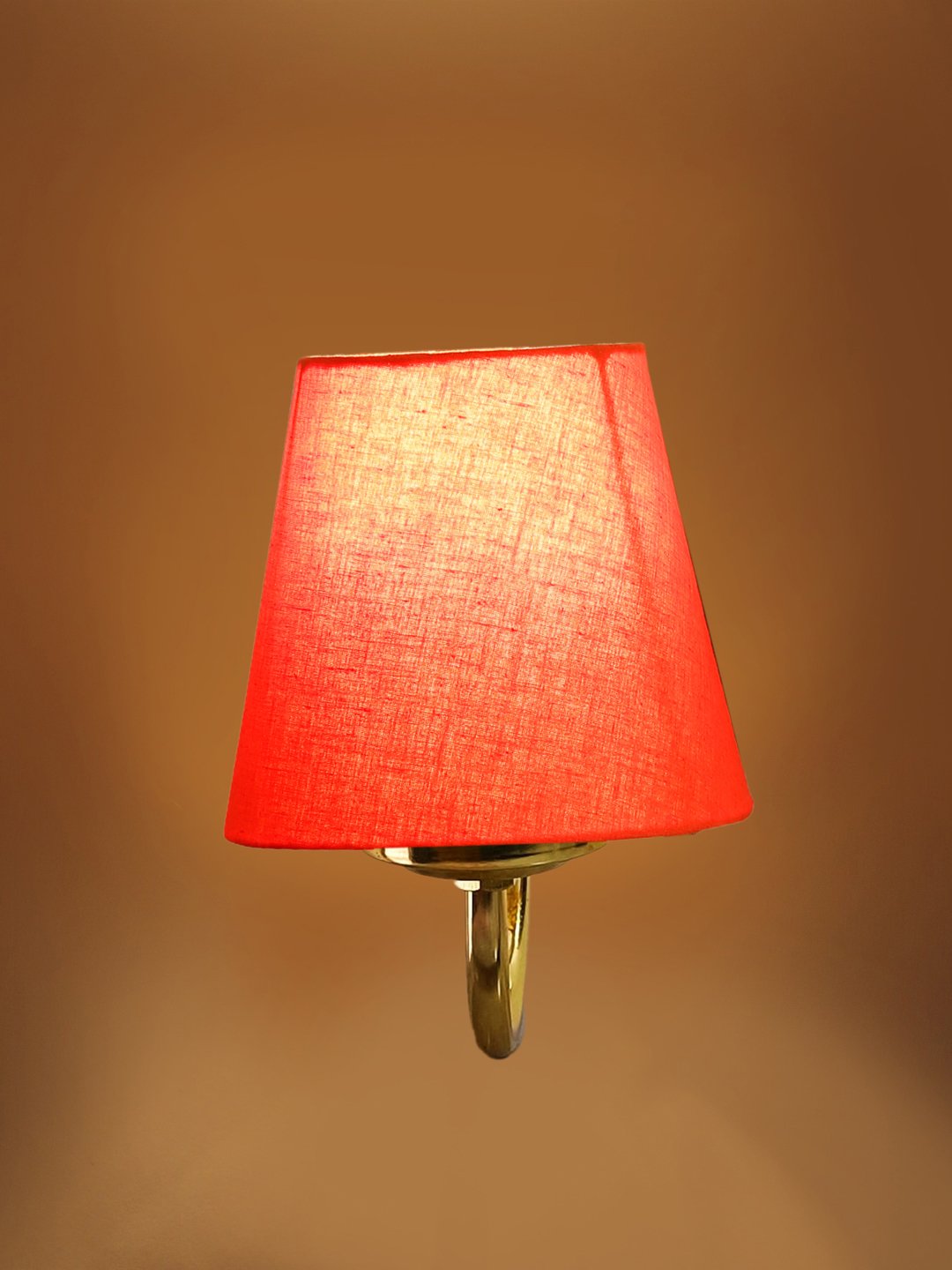 Ambika Home Orange cotton wall mounted Gold Lamp | Modern Decorative Wall Lamp for Living Room, Bedroom & Hallway - Image 6