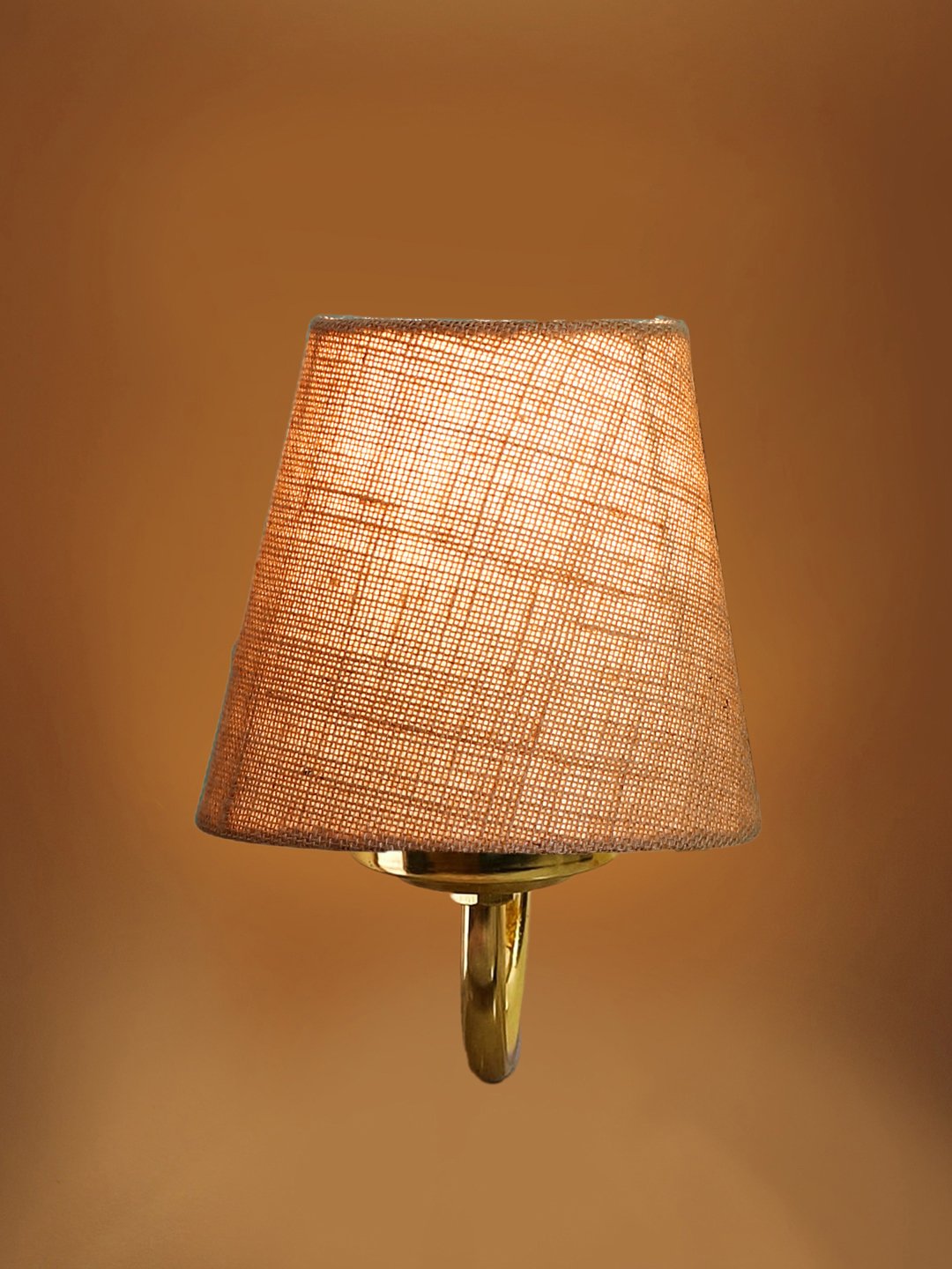 Ambika Home Beige Jute wall mounted Gold Lamp | Modern Decorative Wall Lamp for Living Room, Bedroom & Hallway - Image 6