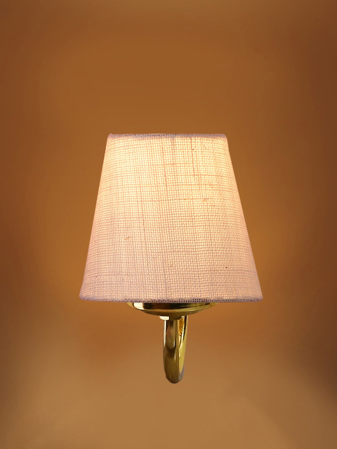 Ambika Home White Jute wall mounted Gold Lamp | Modern Decorative Wall Lamp for Living Room, Bedroom & Hallway - Image 7