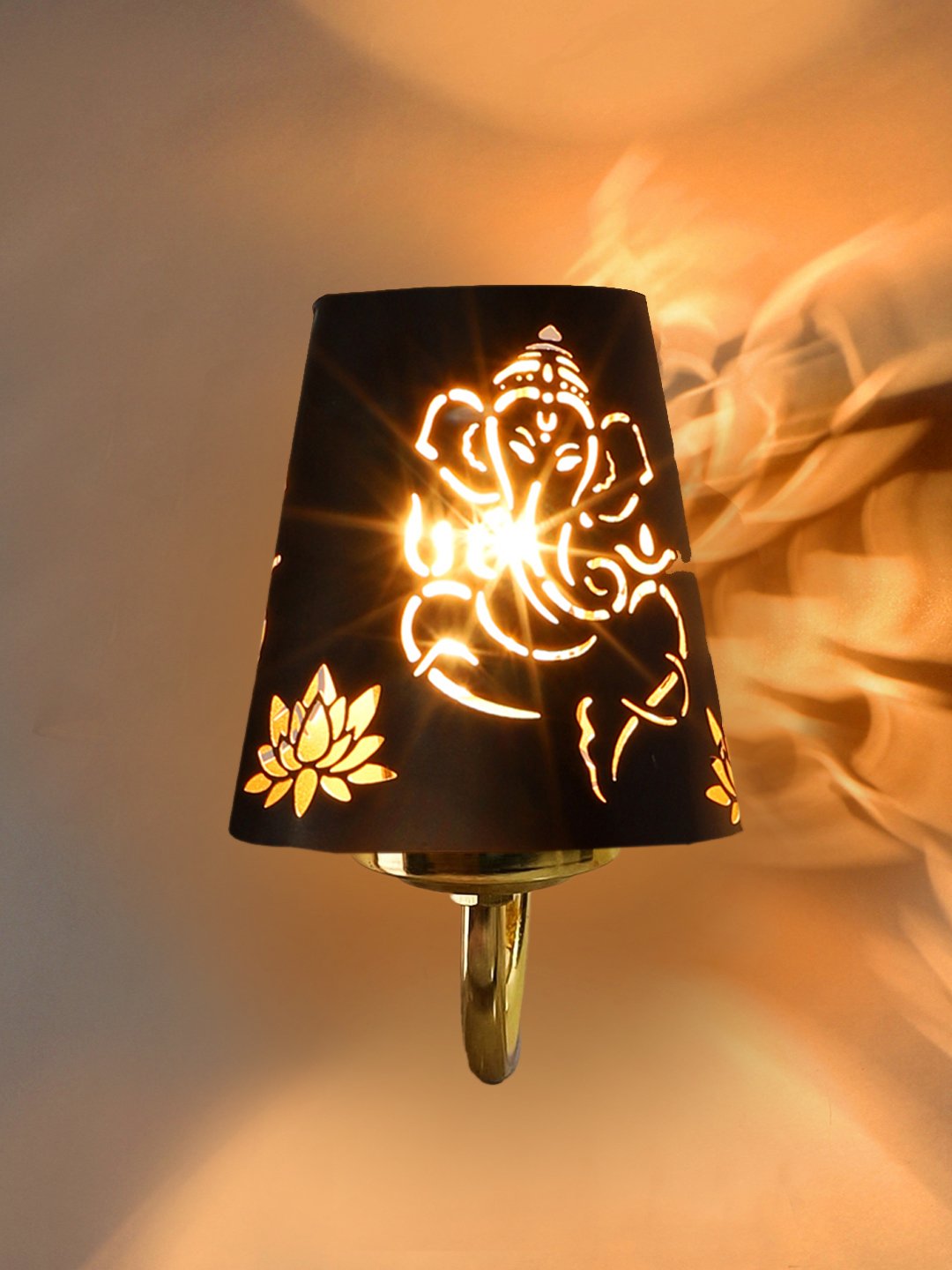 Ambika Home Ganesha JI wall shade with Gold Wall Mounted Lamp | Modern Decorative Wall Lamp for Living Room, Bedroom & Hallway - Image 6