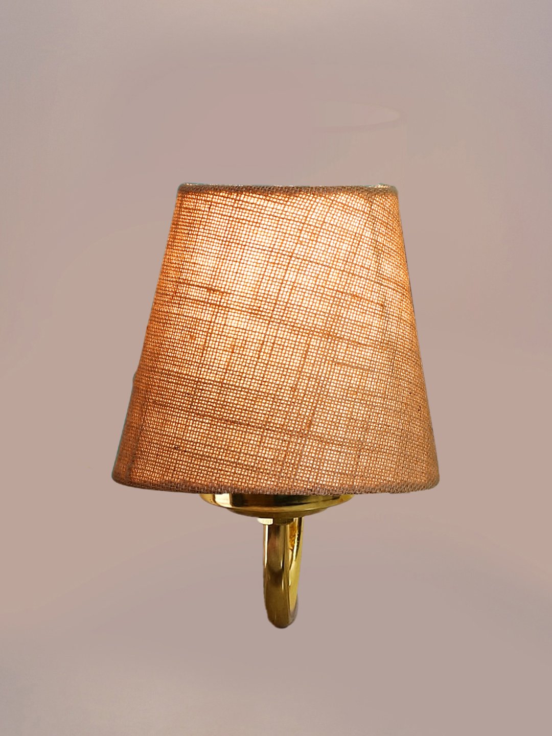 Ambika Home Beige Jute wall mounted Gold Lamp | Modern Decorative Wall Lamp for Living Room, Bedroom & Hallway - Image 7