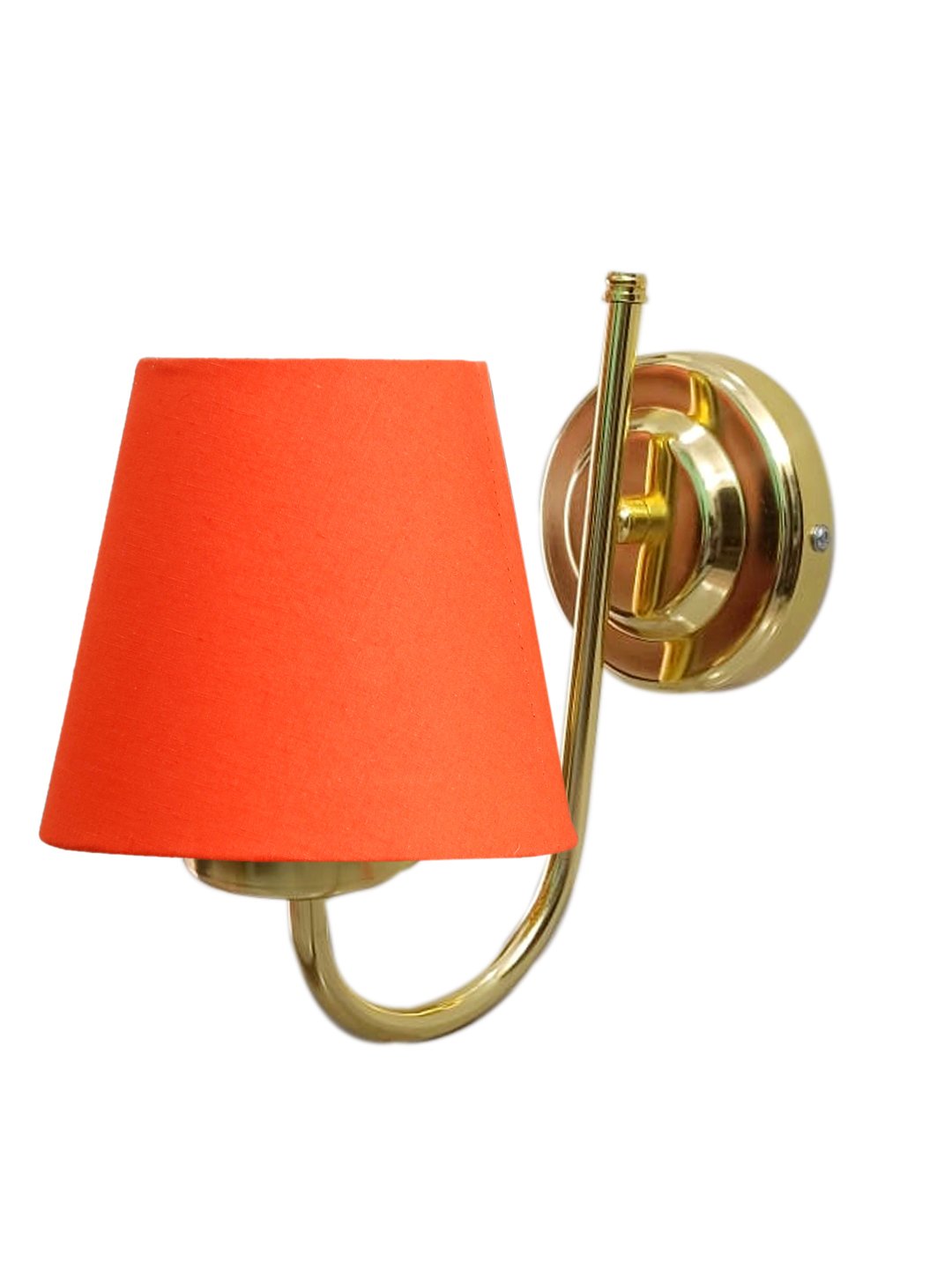Ambika Home Orange cotton wall mounted Gold Lamp | Modern Decorative Wall Lamp for Living Room, Bedroom & Hallway - Image 8