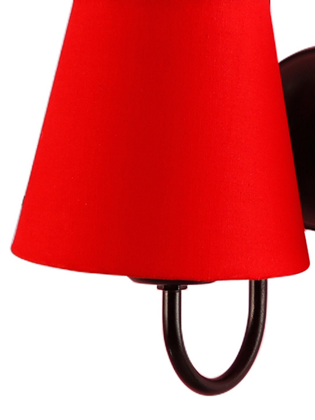 Ambika Home Dual Red cotton Wall mounted Lamp Iron Base Decorative Wall Lamp for Living Room, Bedroom & Hallway - Image 5