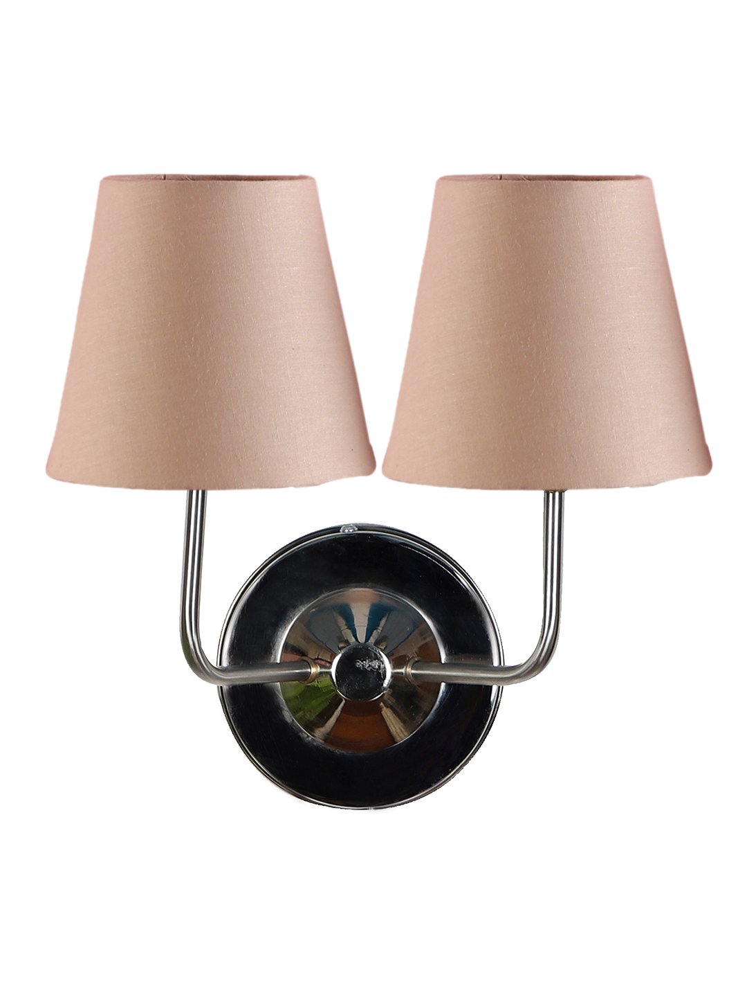 Ambika Home Dual Off White Cotton Wall Mounted Lamp with Steel Base Decorative Wall Lamp for Living Room, Bedroom & Hallway - Image 4