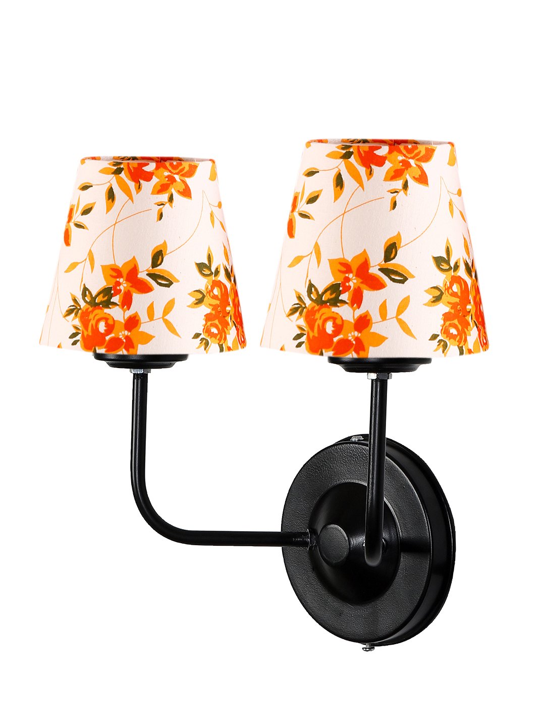 Ambika Home Dual Multicolor cotton shade wall mounted lamp with iron base Decorative Wall Lamp for Living Room, Bedroom & Hallway - Image 4