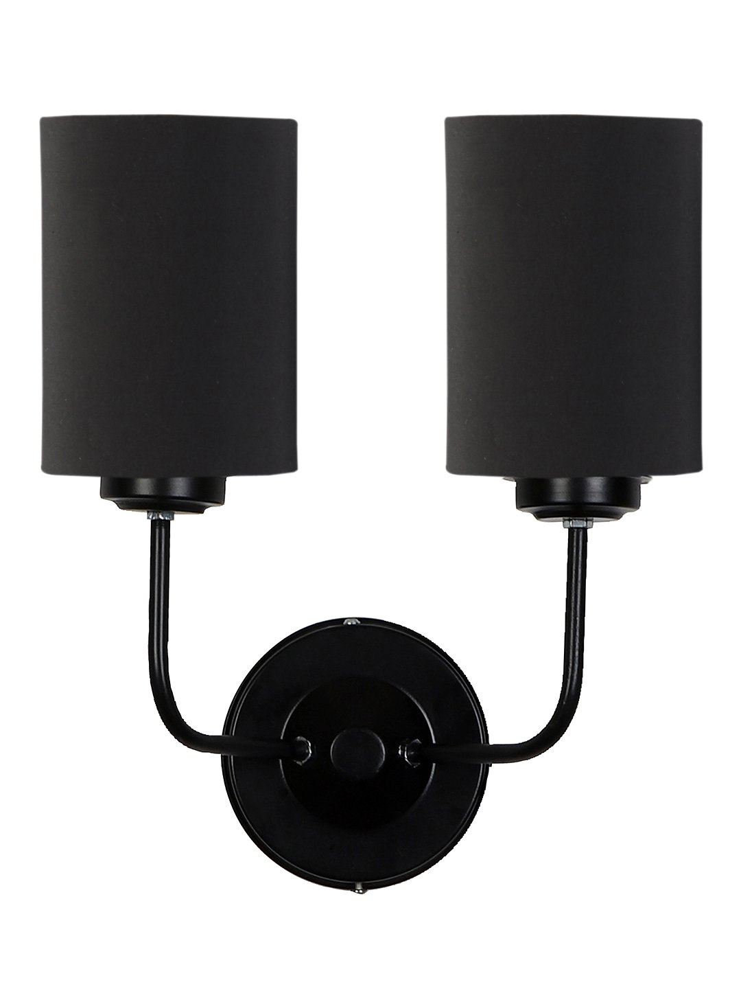 Ambika Home Dual Black cotton Wall mounted Lamp with Iron Base Decorative Wall Lamp for Living Room, Bedroom & Hallway - Image 4