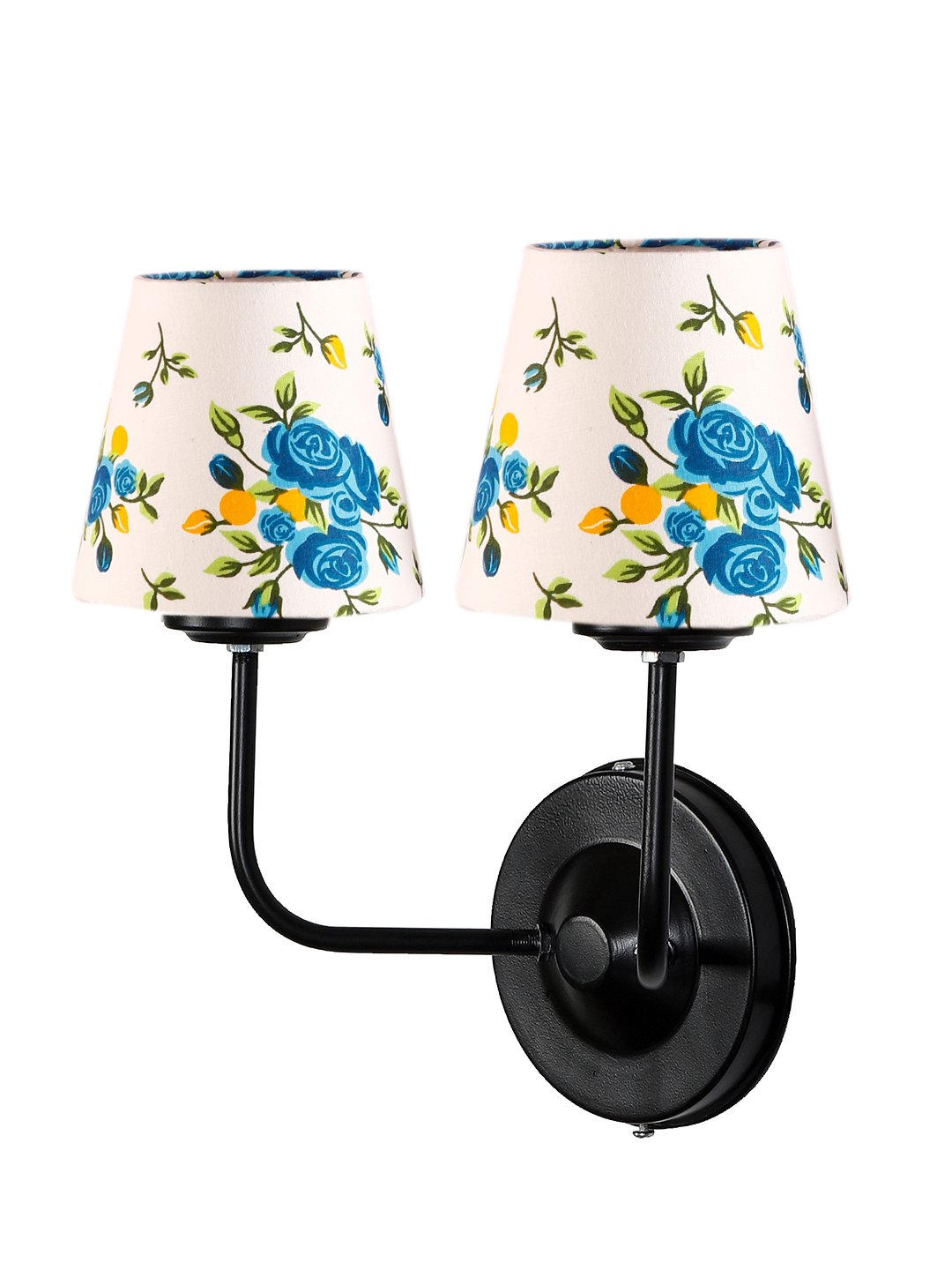 Ambika Home Dual Multicolor cotton shade wall mounted lamp with iron base Decorative Wall Lamp for Living Room, Bedroom & Hallway - Image 5