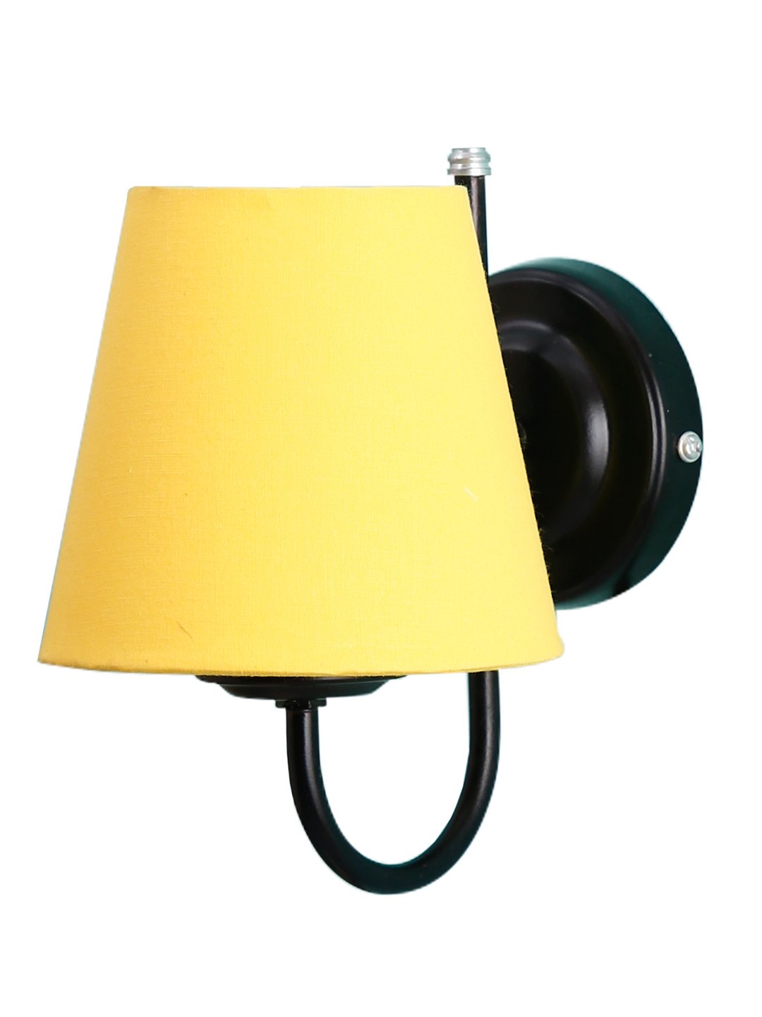 Ambika Home Yellow cotton Wall mounted Lamp Iron Base Decorative Wall Lamp for Living Room, Bedroom & Hallway - Image 4