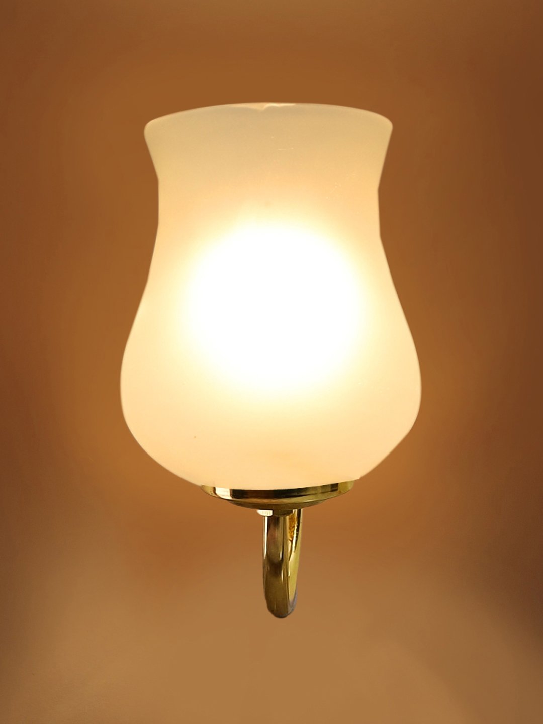 Ambika Home Milky White Glass wall mounted Gold Lamp | Modern Decorative Wall Lamp for Living Room, Bedroom & Hallway - Image 6
