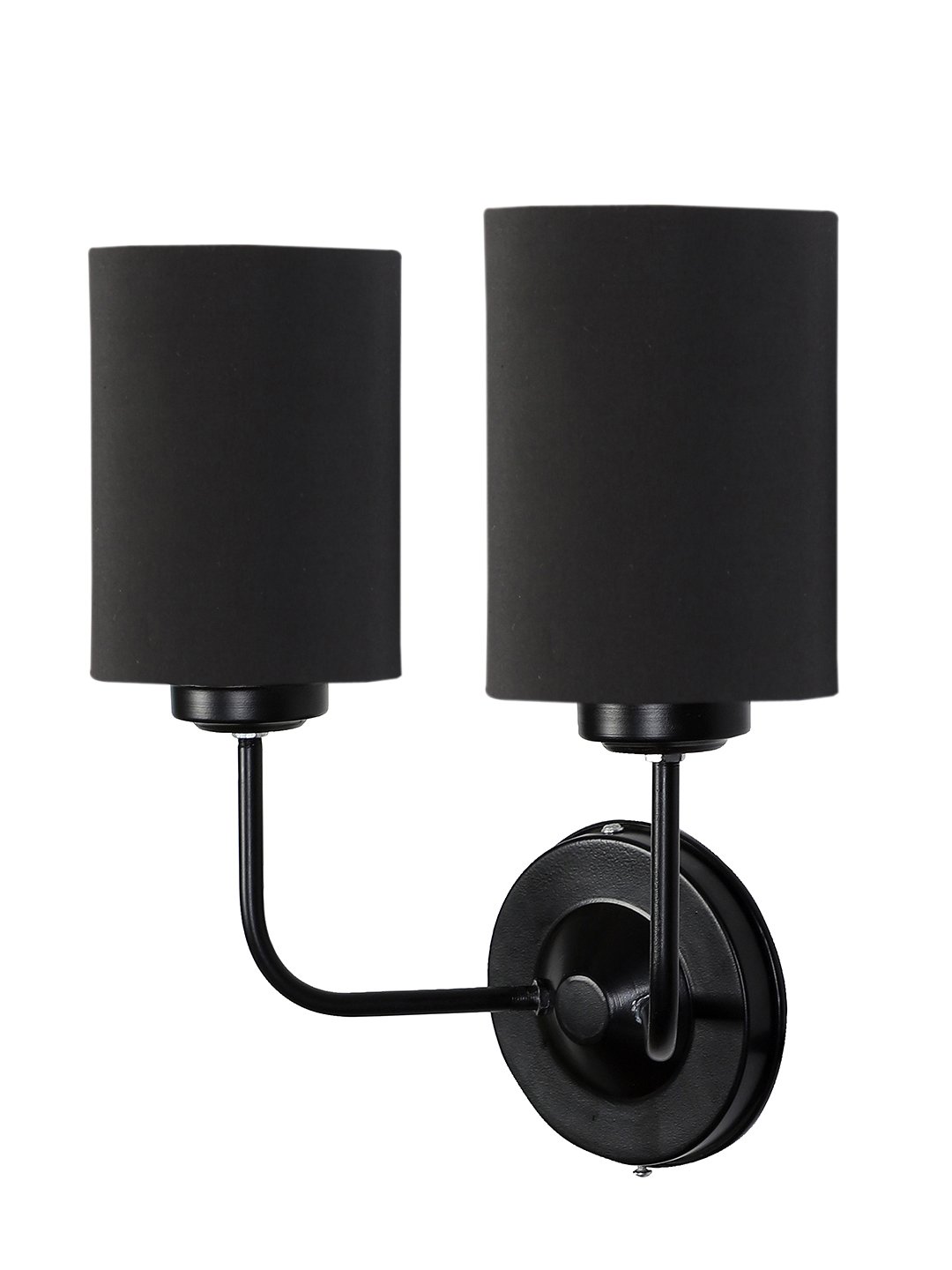 Ambika Home Dual Black cotton Wall mounted Lamp with Iron Base Decorative Wall Lamp for Living Room, Bedroom & Hallway - Image 6