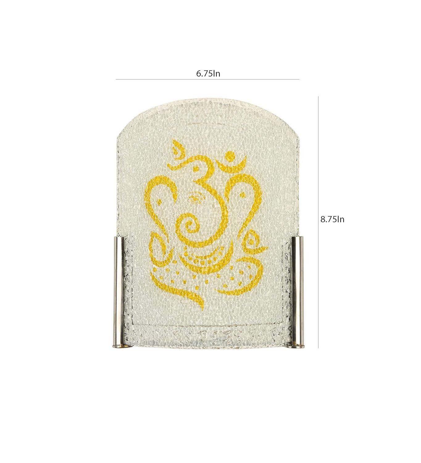 Ambika Home Yellow Ganesh Ji Wall Mounted Lamp for Home Entrance & Temple Decor - Image 6