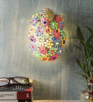 Ambika Home Ganesh Ji Multicolor Wall Lamp for Living Room, Home Entrance