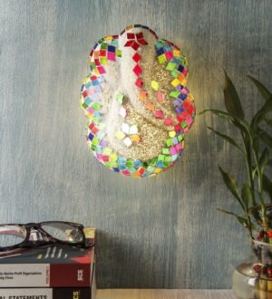 Ambika Home Multicolor Ganesh Ji Wall Mounted Lamp for Home, Room & Entrance