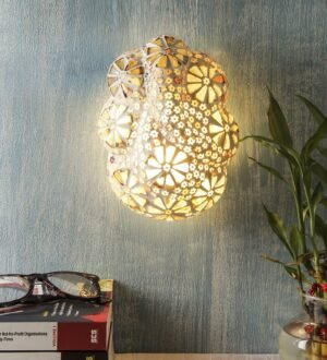 Ambika Home Ganesh Ji Multicolor Wall Mounted Lamp for Home, Entrance & Room