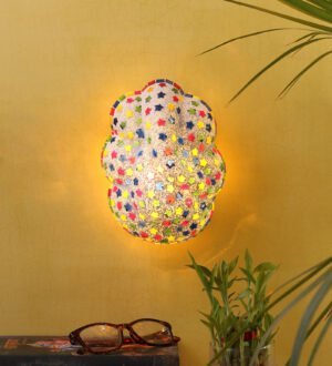 Ambika Home Ganesh Ji LED Wall Mounted Lamp for Home Entrance, Living Room Decor