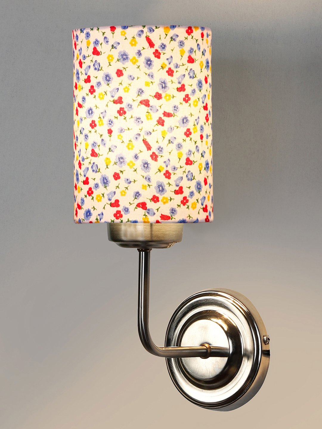 Ambika Home Multicolor cotton shade wall mounted lamp with Steel Base Decorative Wall Lamp for Living Room, Bedroom & Hallway - Image 6