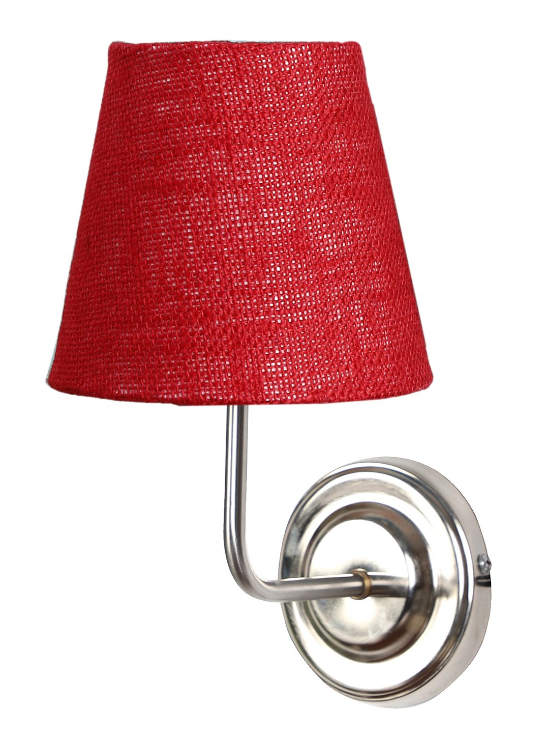 Ambika Home Maroon Jute Wall Mounted Lamp Steel Base Decorative Wall Lamp for Living Room, Bedroom & Hallway - Image 4