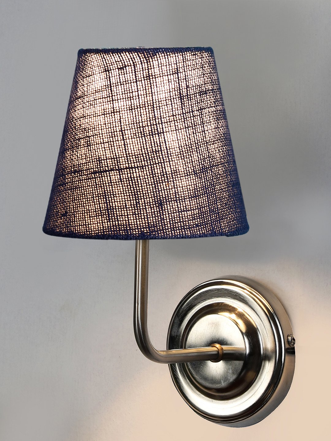 Ambika Home Blue Jute Wall Mounted Lamp Steel Base Decorative Wall Lamp for Living Room, Bedroom & Hallway - Image 6