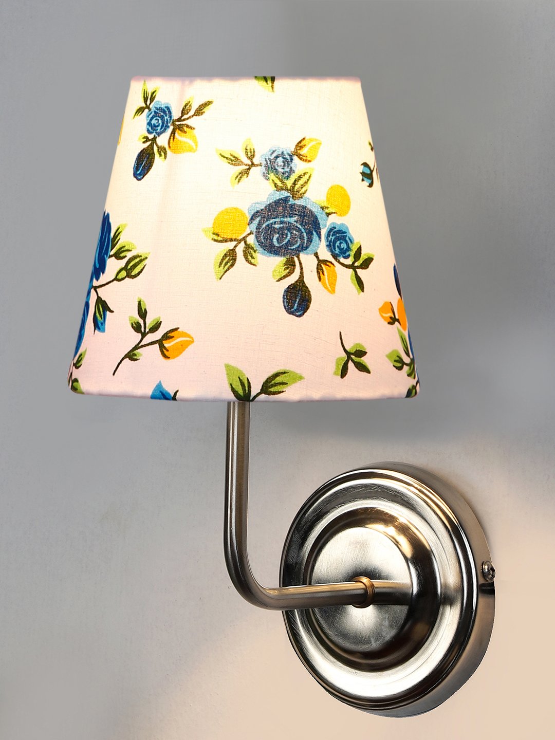 Ambika Home Multicolor cotton shade wall mounted lamp with Steel Base Decorative Wall Lamp for Living Room, Bedroom & Hallway - Image 6