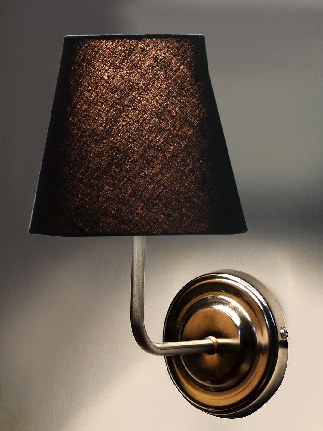 Ambika Home Black cotton Wall mounted Lamp with Steel Base Decorative Wall Lamp for Living Room, Bedroom & Hallway - Image 7