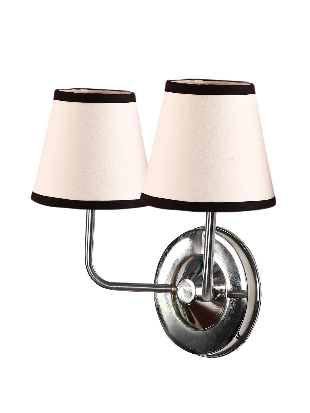 Ambika Home Dual Off White Cotton Wall Mounted Lamp with Steel Base Decorative Wall Lamp for Living Room, Bedroom & Hallway - Image 14