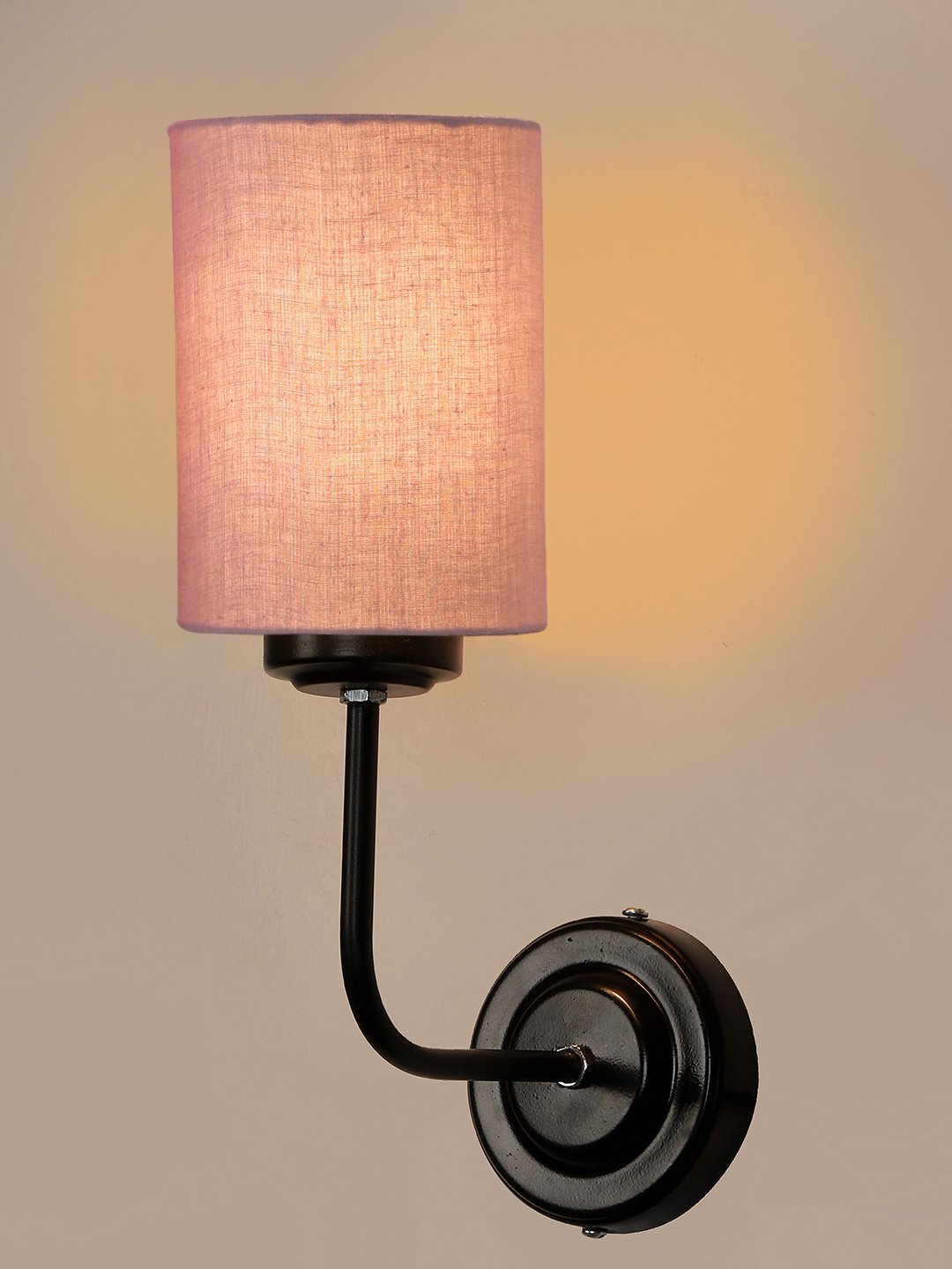 Ambika Home Grey cotton Wall mounted Lamp Iron Base Decorative Wall Lamp for Living Room, Bedroom & Hallway - Image 5