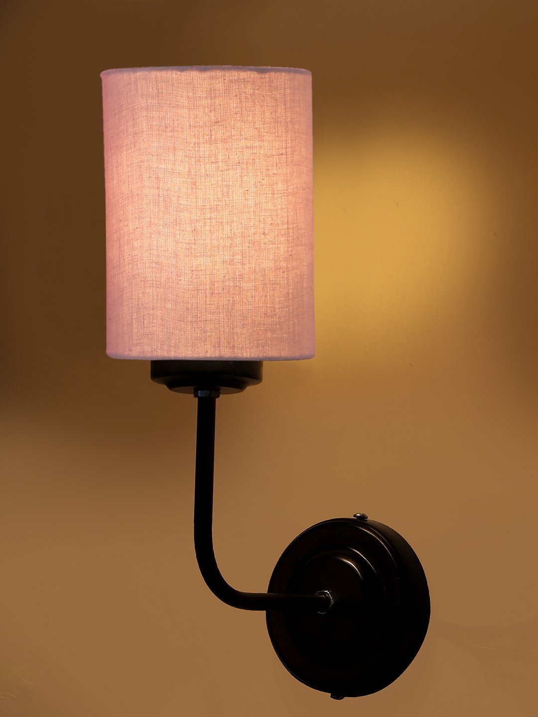 Ambika Home Grey cotton Wall mounted Lamp Iron Base Decorative Wall Lamp for Living Room, Bedroom & Hallway - Image 6