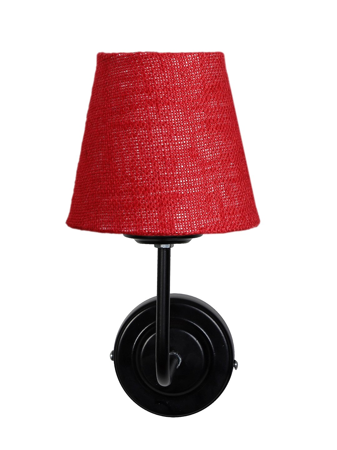 Ambika Home Maroon Jute Wall Mounted Lamp Iron Base Decorative Wall Lamp for Living Room, Bedroom & Hallway - Image 7