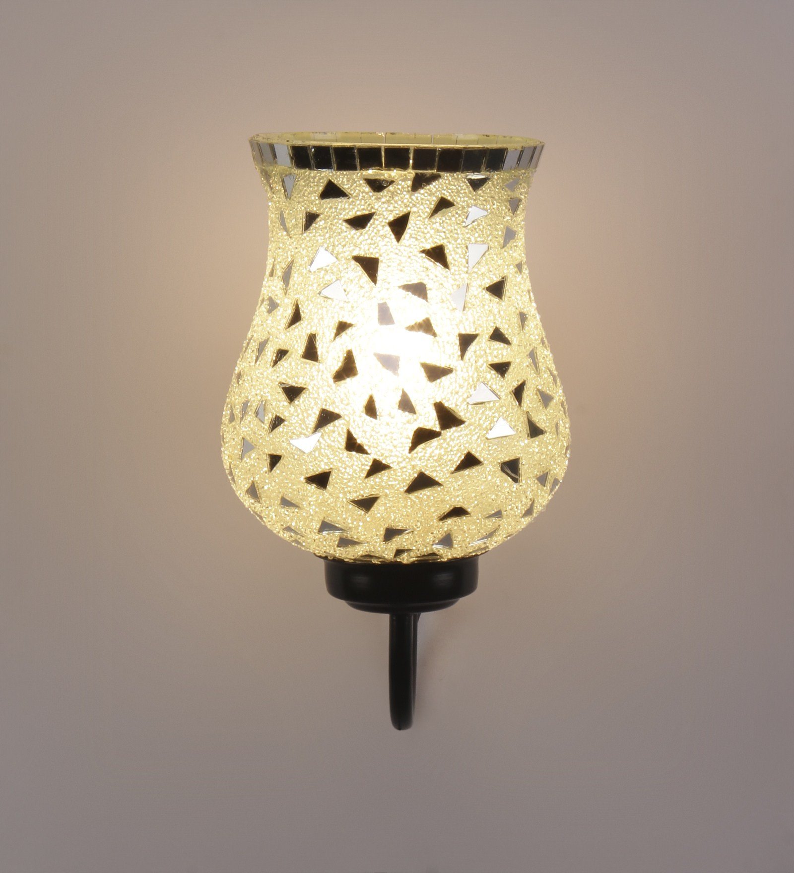 Ambika Home Single Wall Mounted Lamp with Mosaic Glass Decorative Wall Lamp for Living Room, Bedroom & Hallway - Image 4