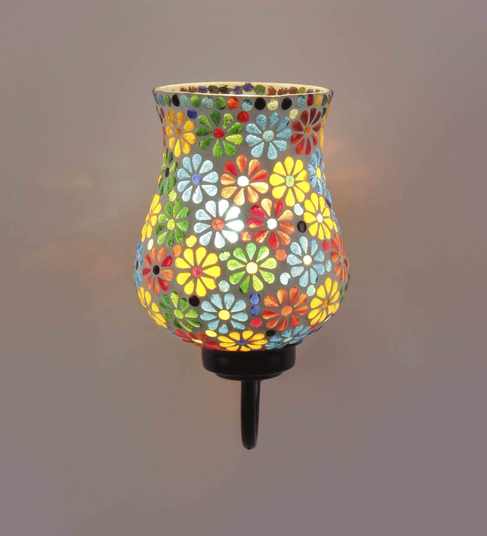 Ambika Home Single Wall Mounted Lamp with Mosaic Glass Decorative Wall Lamp for Living Room, Bedroom & Hallway - Image 4