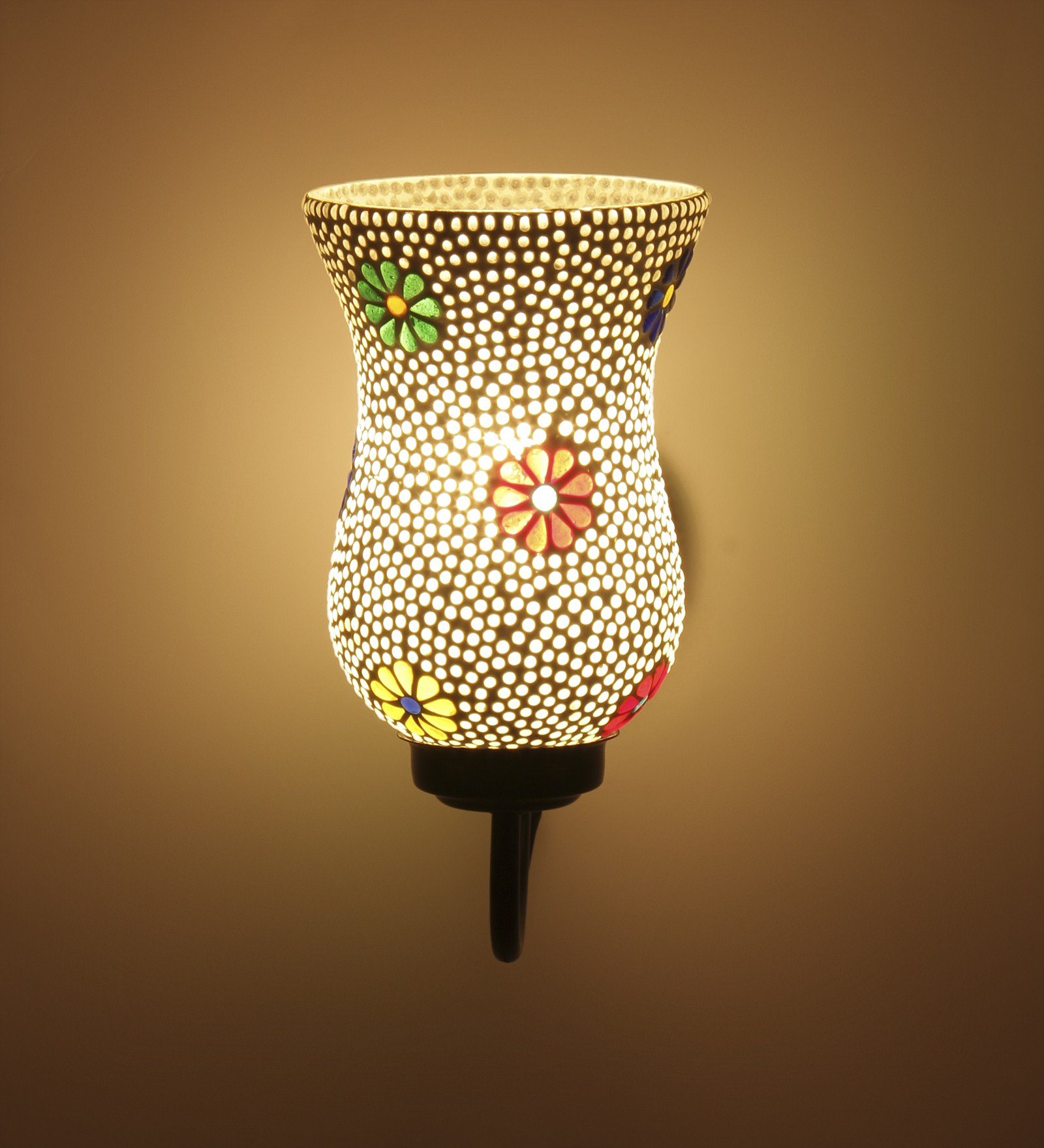 Ambika Home Single Wall Mounted Lamp with Mosaic Glass Decorative Wall Lamp for Living Room, Bedroom & Hallway - Image 3