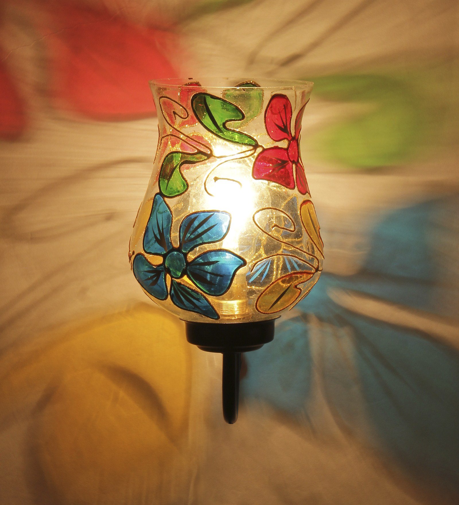 Ambika Home Single Wall Mounted Lamp with Mosaic Glass Decorative Wall Lamp for Living Room, Bedroom & Hallway - Image 3