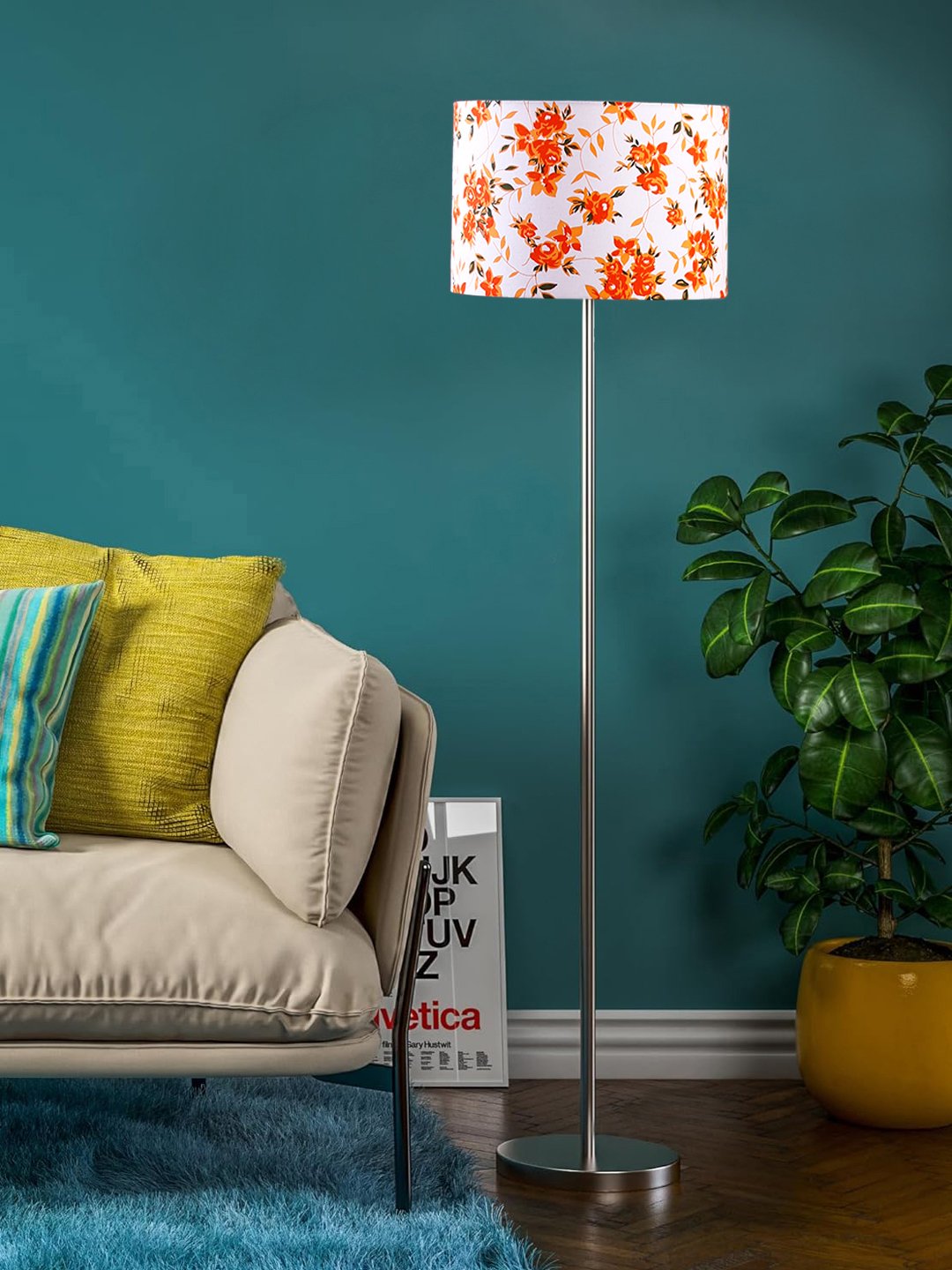 Ambika Home Contemporary Multi Steel Floor Lamp for Sophisticated Homes & Hotels | E27 Holder Included Bulb