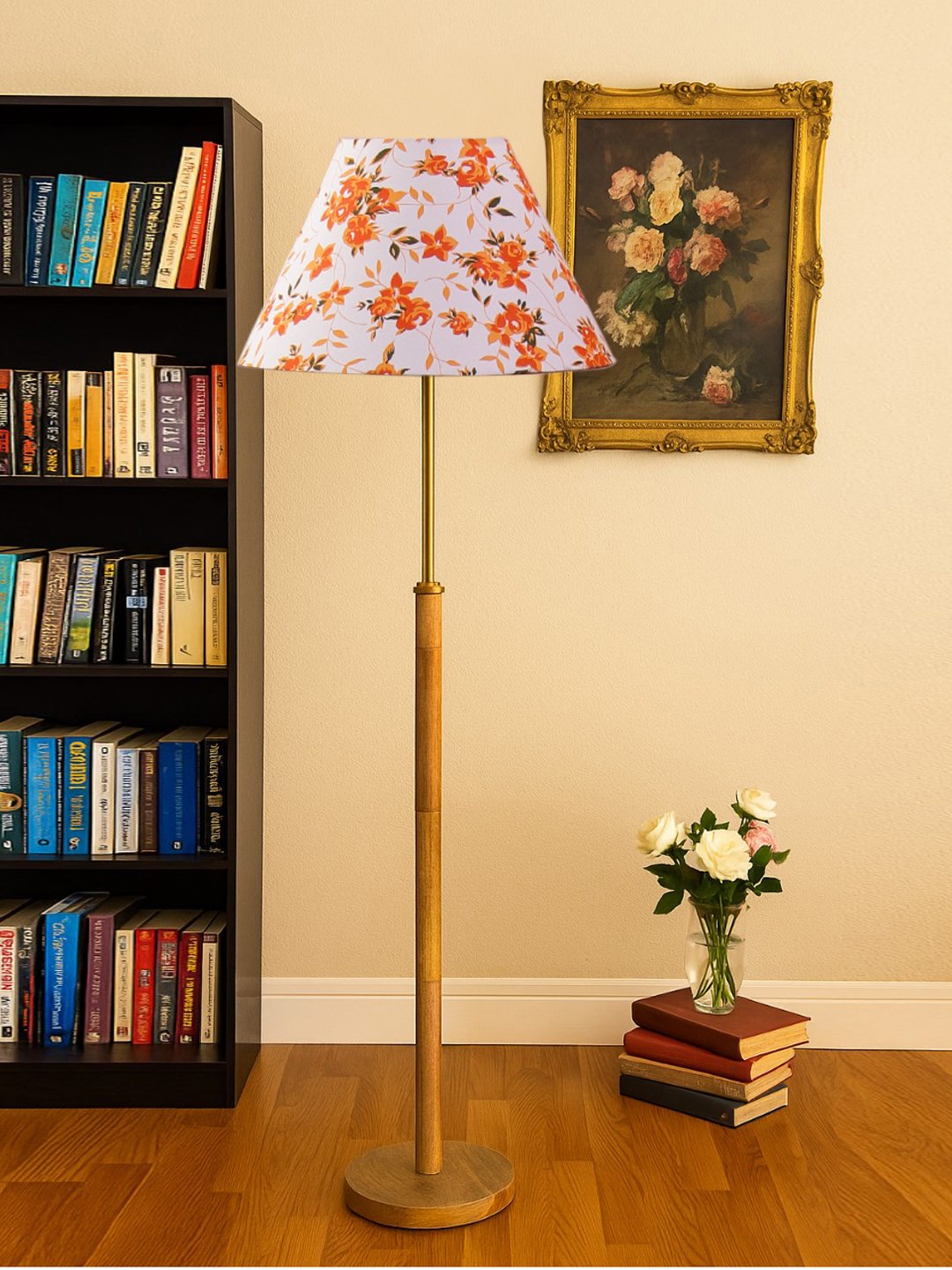 Ambika Home Multi Shade Premium Floor Lamp for Living Room, Bedroom & Hallway | Decorative Standing Light | E27 Holder Included Bulb