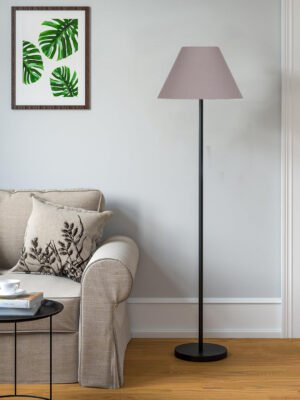 Ambika Home Designer Grey  Floor Lamp for Apartment & Bedroom Interiors | E27 Holder Included Bulb