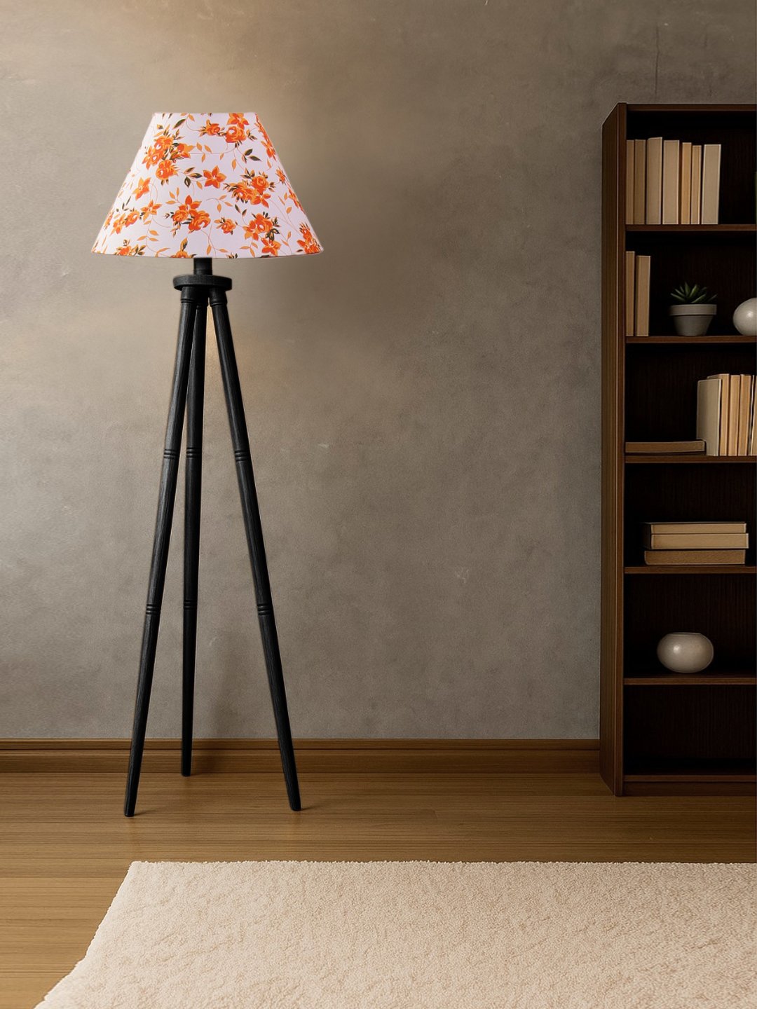 Ambika Home Luxury Multi Shade Floor Lamp for Contemporary Home Decor | E27 Holder Included Bulb