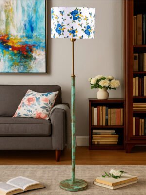 Ambika Home Multi  Shade Premium Floor Lamp for Living Room, Bedroom & Hallway | Decorative Standing Light | E27 Holder Included Bulb