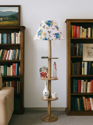 Ambika Home Multi  Shade Premium Floor Lamp for Living Room, Bedroom & Hallway | Decorative Standing Light | E27 Holder Included Bulb