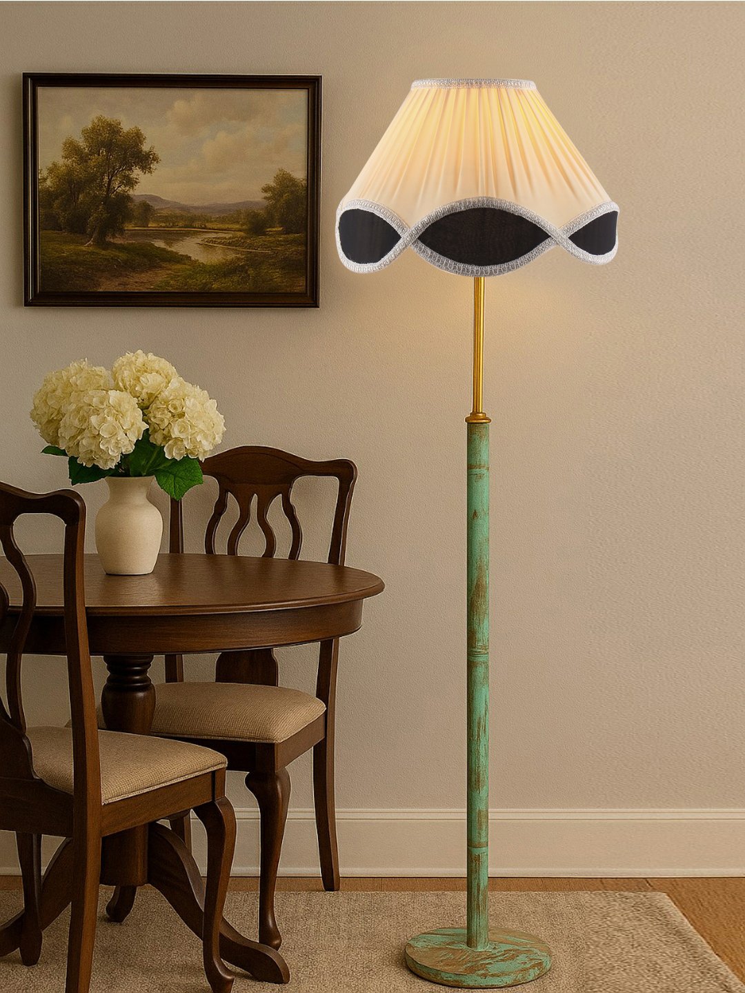 Ambika Home Multi Shade Premium Floor Lamp for Living Room, Bedroom & Hallway | Decorative Standing Light | E27 Holder Included Bulb - Image 2