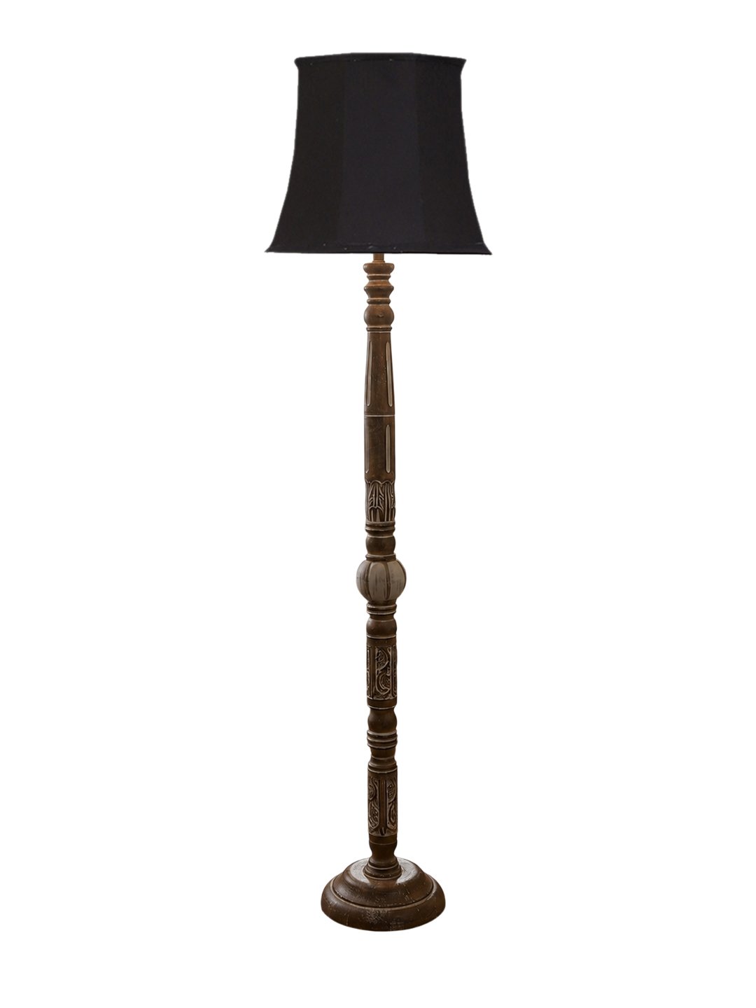 Ambika Home Velvet Glow White Brushed Floor Lamp | Premium Living Room, Bedroom & Hallway Lighting | E27 Holder & Bulb Included - Image 4