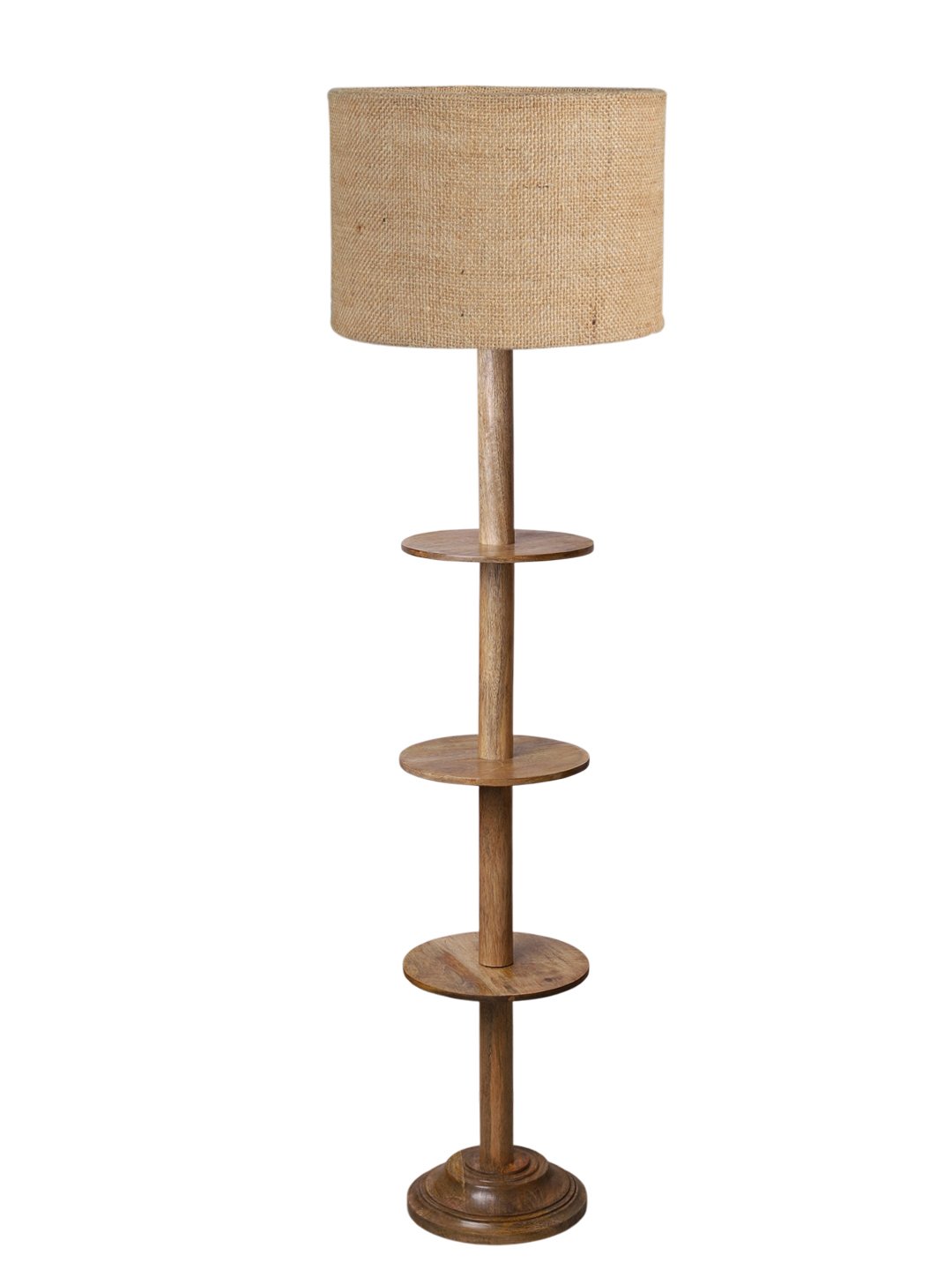Ambika Home Beige Shade Premium Floor Lamp for Living Room, Bedroom & Hallway | Decorative Standing Light | E27 Holder Included Bulb - Image 4