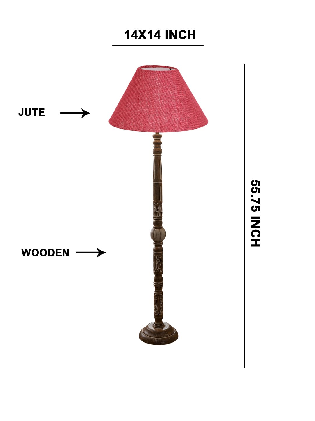 Ambika Home Arctic Luxe White Brushed Floor Lamp | Premium Living Room, Bedroom & Hallway Lighting | E27 Holder & Bulb Included - Image 5