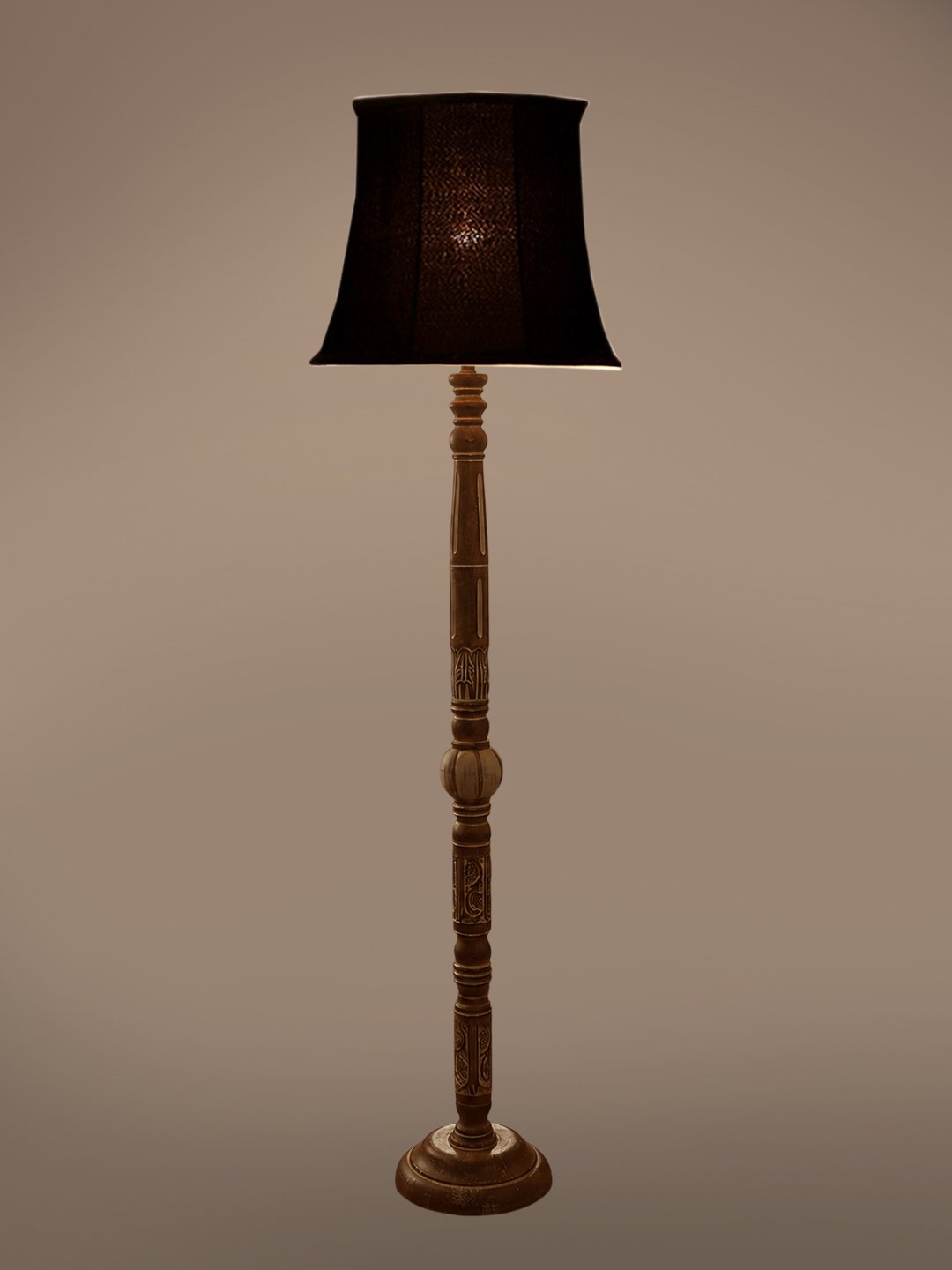 Ambika Home Velvet Glow White Brushed Floor Lamp | Premium Living Room, Bedroom & Hallway Lighting | E27 Holder & Bulb Included - Image 6