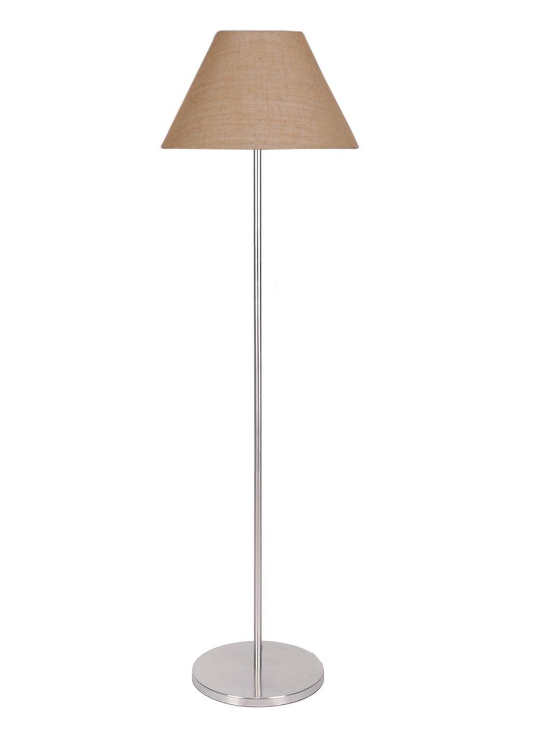 Ambika Home Premium Beige Designer Floor Lamp in Steel Finish for Modern Interiors | E27 Holder Included Bulb - Image 6